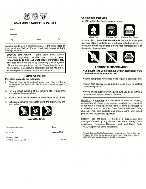 The California Campfire Permit Why You Need It and How to Get It